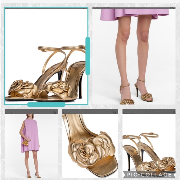 Vintage Metallic Bronze Kitten Heels - Picture 1 of 13